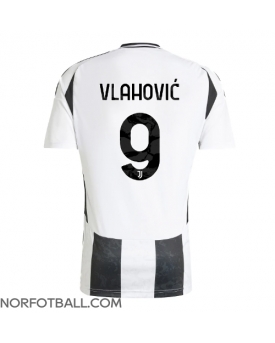 Billige Fotballdrakt Juventus Dusan Vlahovic #9 Replika Hjemmedrakt 2024-25 Kortermet